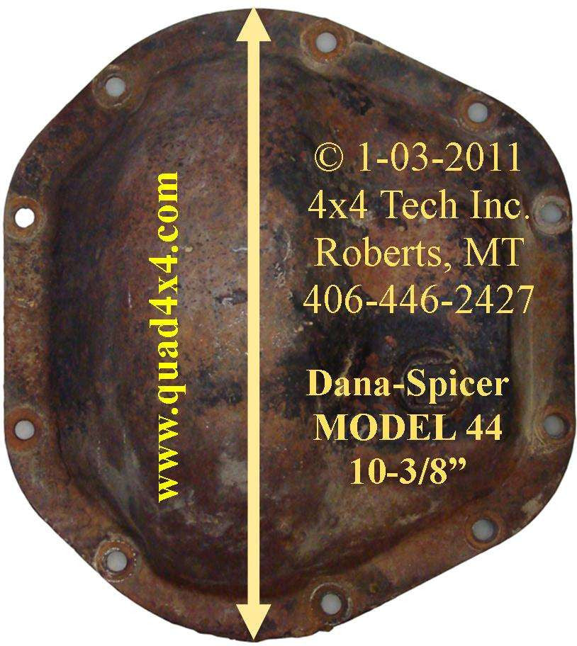 Dana 44 differential cover — identifying your Dana 44 axle
