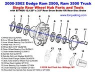 New Exploded View for 2000-2002 Ram Rear Hub