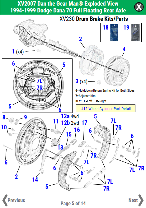 New 1994-1999 Dodge Ram 2500 Exploded View!