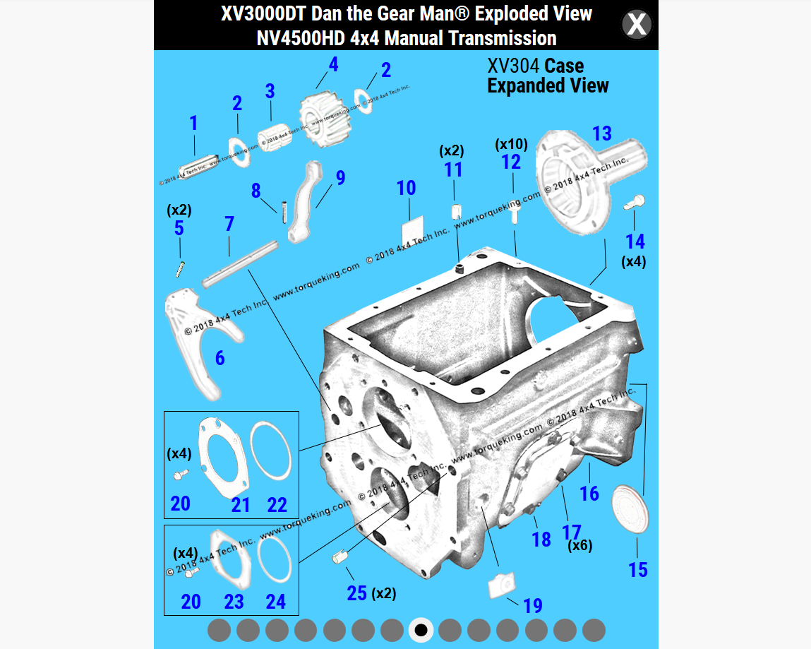 New! Dodge NV4500HD INTERACTIVE Exploded View