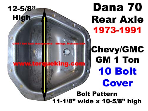 1973-1991 Chevy & GMC Dana 70, 70HD Rear Axle