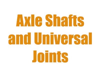 Axle Shafts & U-Joints 1971-1977 Bronco Dana 44
