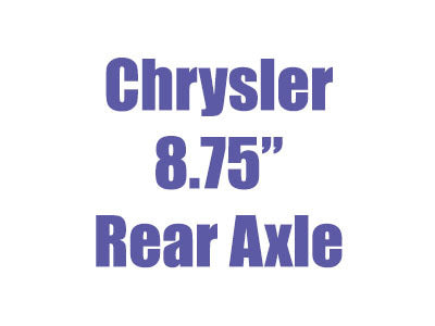 1960-1968.5 Dodge 8.75" Rear Axles