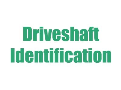 1959-1966 Driveshaft Identification Ford Front DS