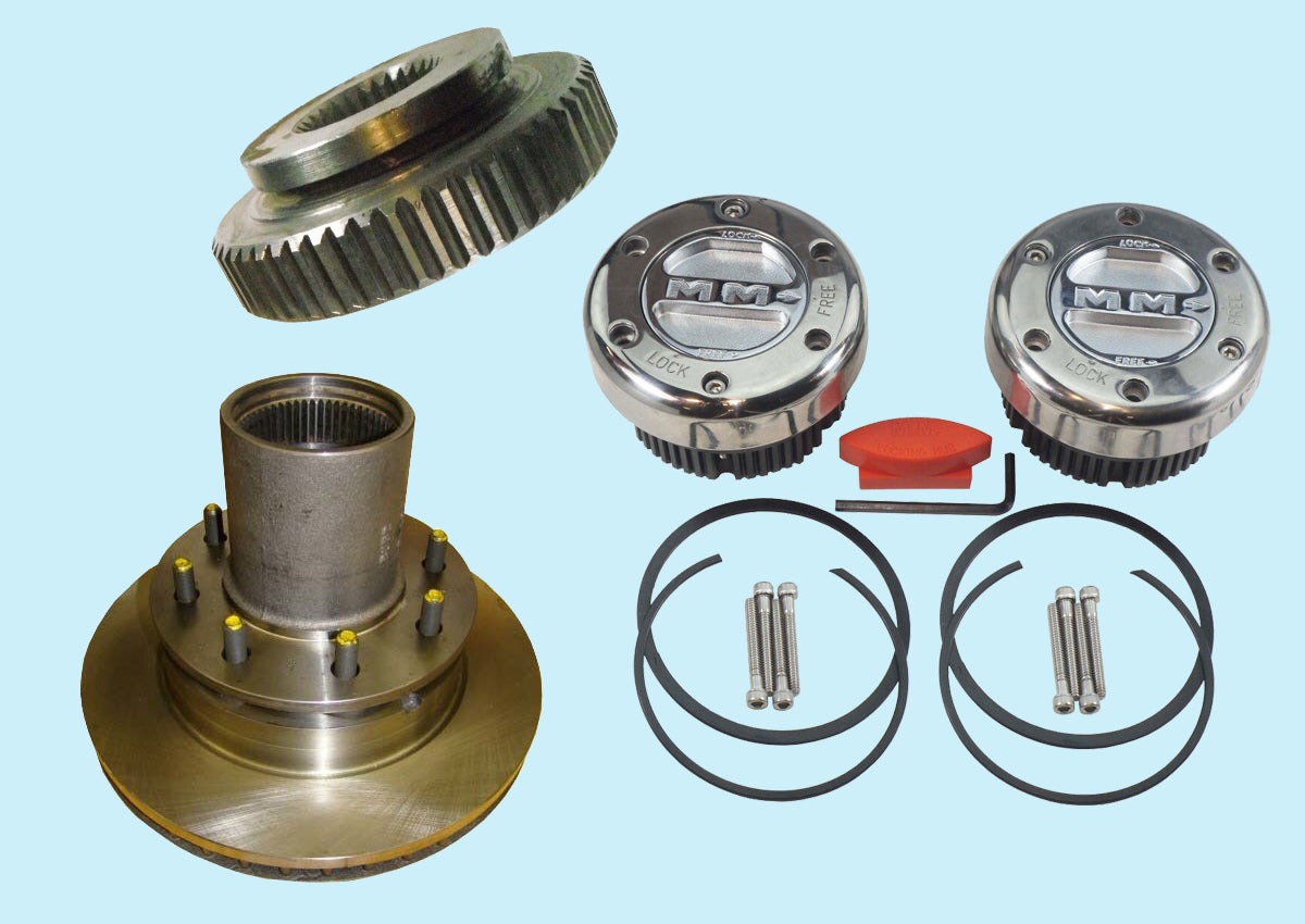 Hubs and Hub Parts for 1975-1993 Dodge W200, W250, W300, W350 Dana