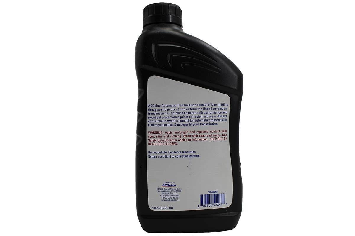 QU90045 1 Quart ACDelco ATF Dexron Type III (H) Automatic Transmission Fluid Torque King 4x4
