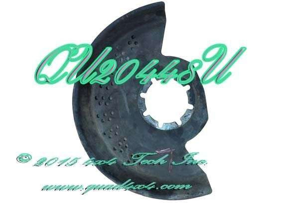 QU20448U Used 8 Bolt Left Front Disc Brake Rotor Shield for F250 Dana 44IFS Torque King 4x4