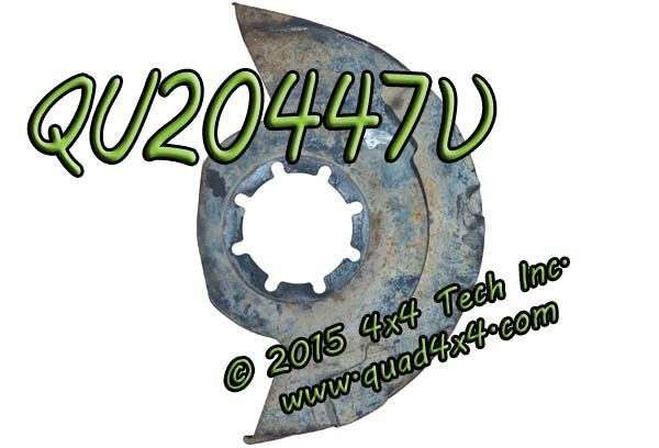 QU20447U Used 8 Bolt Right Front Disc Brake Rotor Shield for F250 Dana 44IFS Torque King 4x4