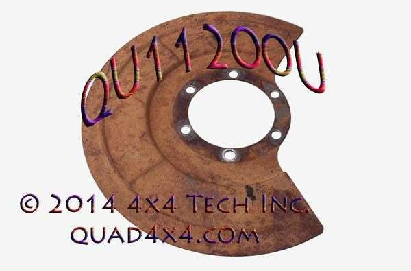 QU11200U Used Front Brake Shield for 1981-1993 Dodge Dana 44 Axles Torque King 4x4