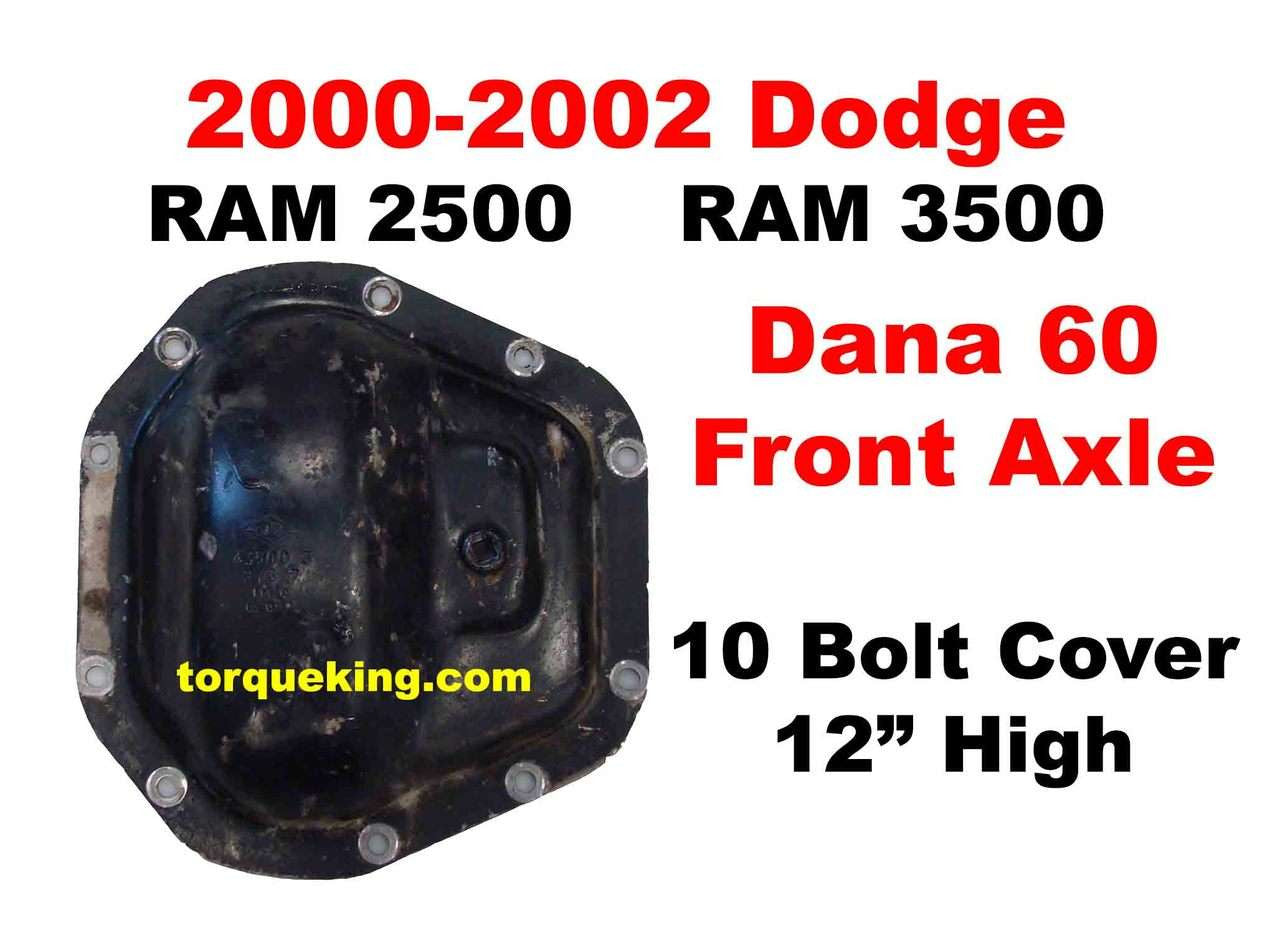 Dana 60 Specs 2000-2002 Dodge Ram 2500, 3500 IDN-113 Torque King 4x4