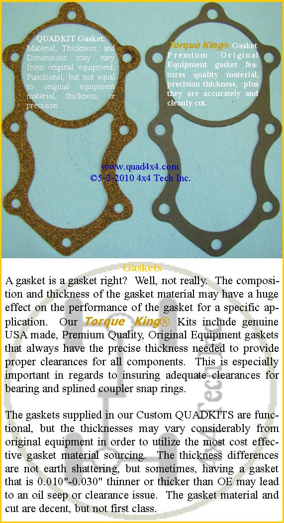 TK10516 Standard Bore NP205 Transfer Case to Adapter Gasket