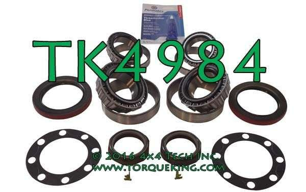 TK4984 1979-1993 SRW Rear Wheel Bearing, Seal, & Spindle Nut Kit Torque King 4x4