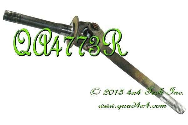 QA4773R Reconditioned Left Axle Shaft Assembly for Ford Dana 50 IFS Torque King 4x4