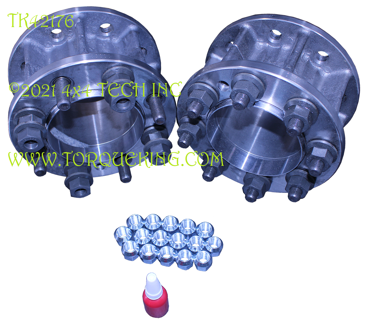 TK42176 SRW to DRW Front Adapter Set for 85-97 F250, F350 Torque King 4x4