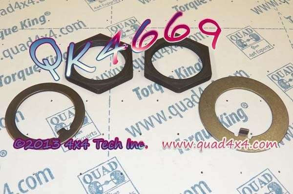 QK4669 Hex Spindle Nut Kit for Jeeps and IHC Scouts Torque King 4x4