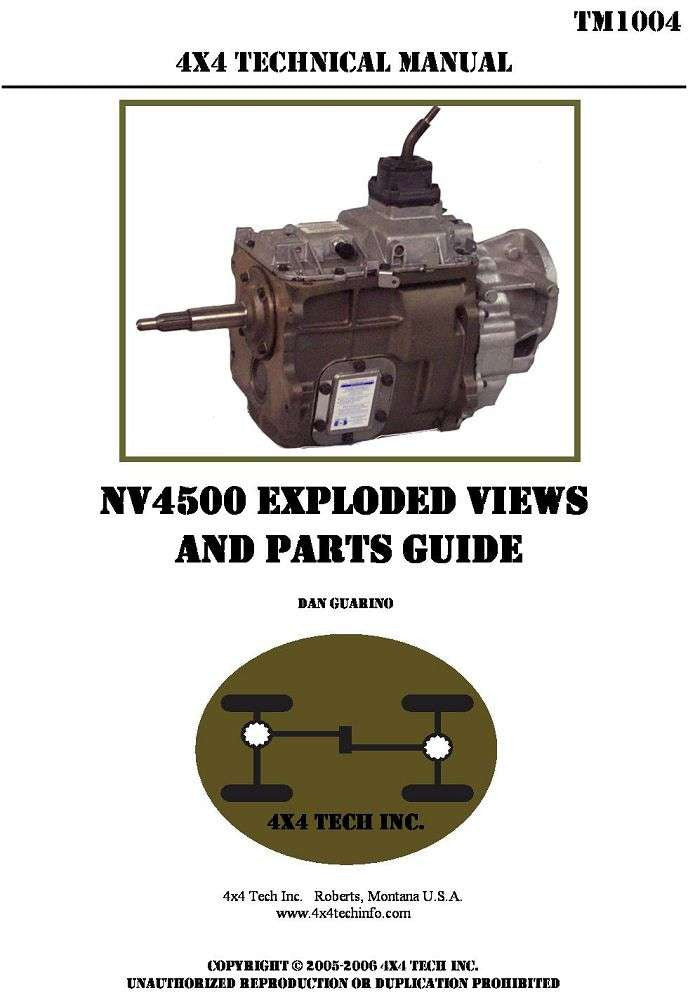 TM1004 NV4500 Exploded View and Parts Guide Torque King 4x4