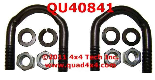 QU40841 Driveshaft U-Bolt Kit for Ford 1330F Driveshaft U-Joints Torque King 4x4