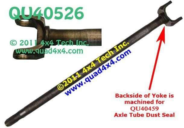 QU40526 35 Spline Right Inner Axle Shaft for 1988.5-1997 F-350 Dana 60 Torque King 4x4