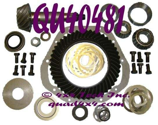 QU40481 3.54 Ratio Genuine Dana Ring & Pinion Kit for Dana 60 & 61 Torque King 4x4