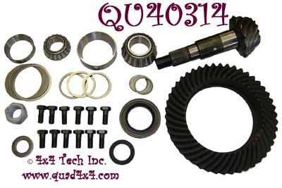QU40314 Genuine Spicer 3.54 Ratio Dana 80 Ring & Pinion Kit Torque King 4x4