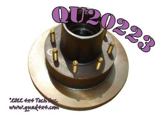 QU20223 8 Bolt 4x4 Front Hub and Rotor Assembly for 80-94 Ford Dana 50, 60 Torque King 4x4