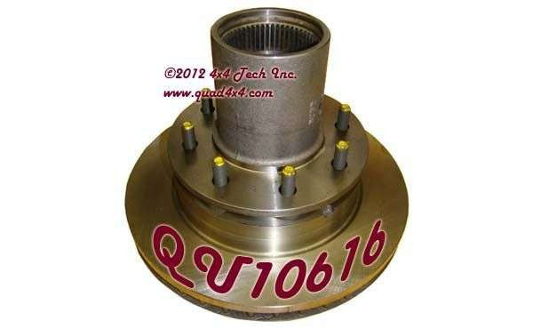 QU10616 1990.5-1993 Dodge Dana 60 Internal Spline Mount Hub & Rotor Torque King 4x4