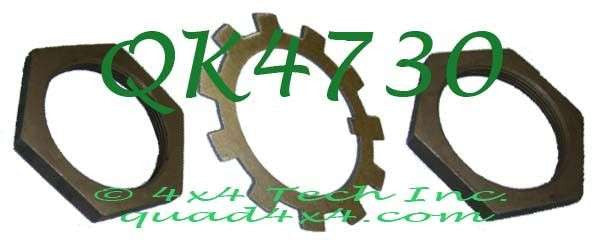 QK4730 2" ID 3 Piece Hex Spindle Nut Kit for Dana Front or Rear Axles Torque King 4x4