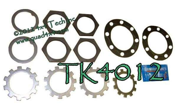 TK4012 Double Rear Spindle Nut Upgrade Kit 1994-2002 Ram 2500, 3500 Torque King 4x4