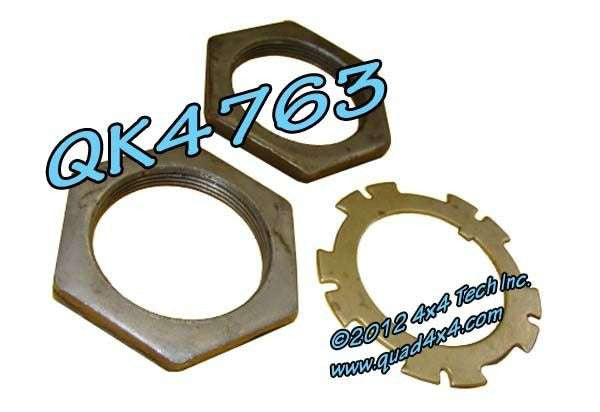 QK4763 2-3/8" Rear Dana 60 Hex Spindle Nut Kit Torque King 4x4