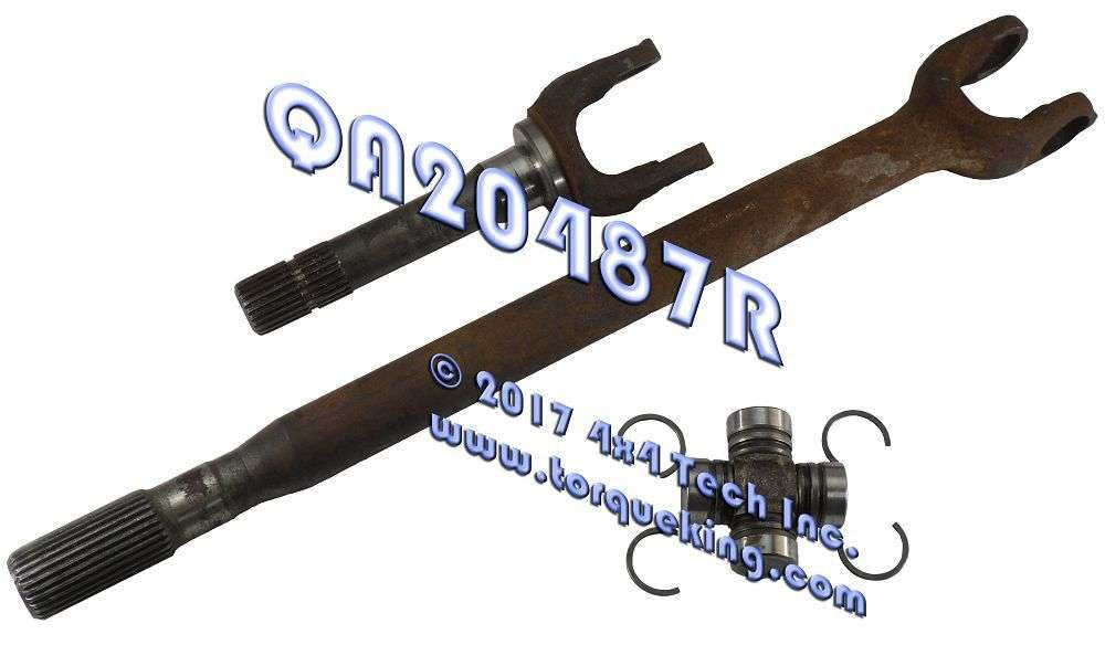 QA20487R Recon Right Axle Shaft Assembly 1983-1989 Ranger & Bronco II Torque King 4x4