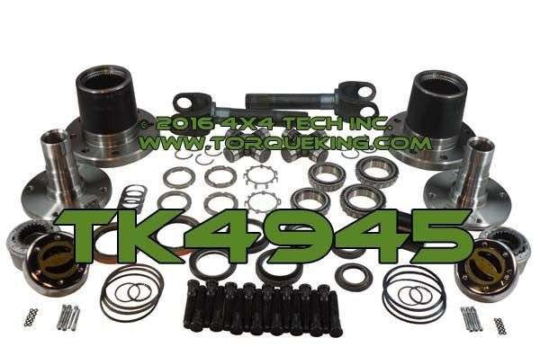 TK4945 12-18 Master Front Free-Spin Kit with WARN® Lockout Hubs & Install Tools Torque King 4x4