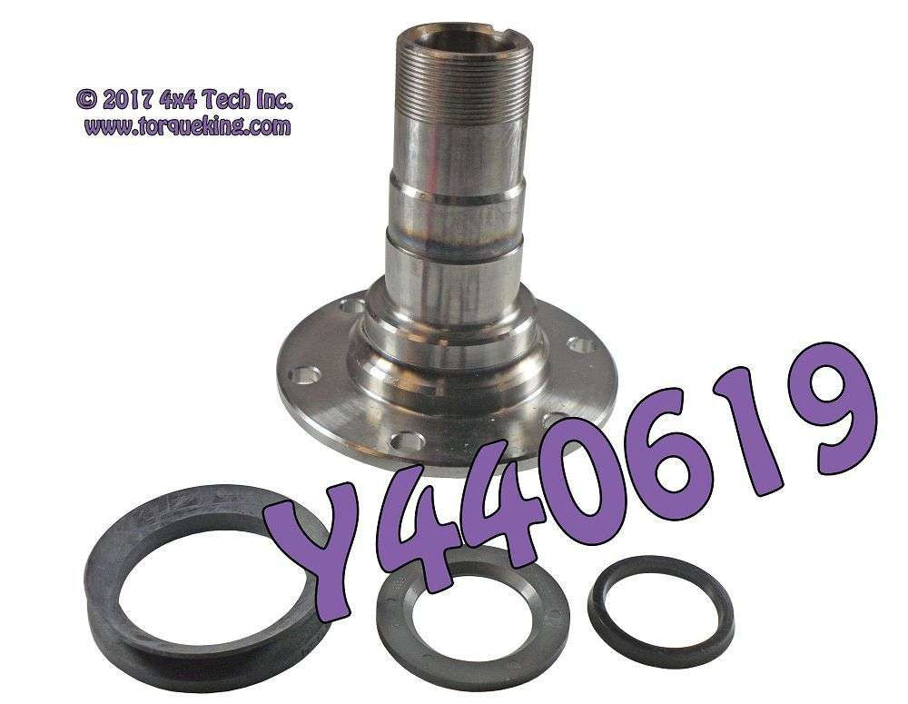 Y440619 Front 6 Bolt Spindle Kit for 1976.5-1986 Jeep CJs with Dana 30 Axle Torque King 4x4