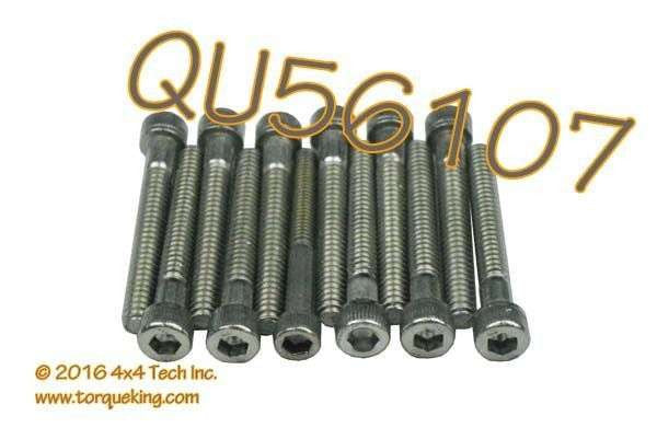 QU56107 Package of 12 Hub Screws for Mile Marker 449 1-ton Hubs Torque King 4x4