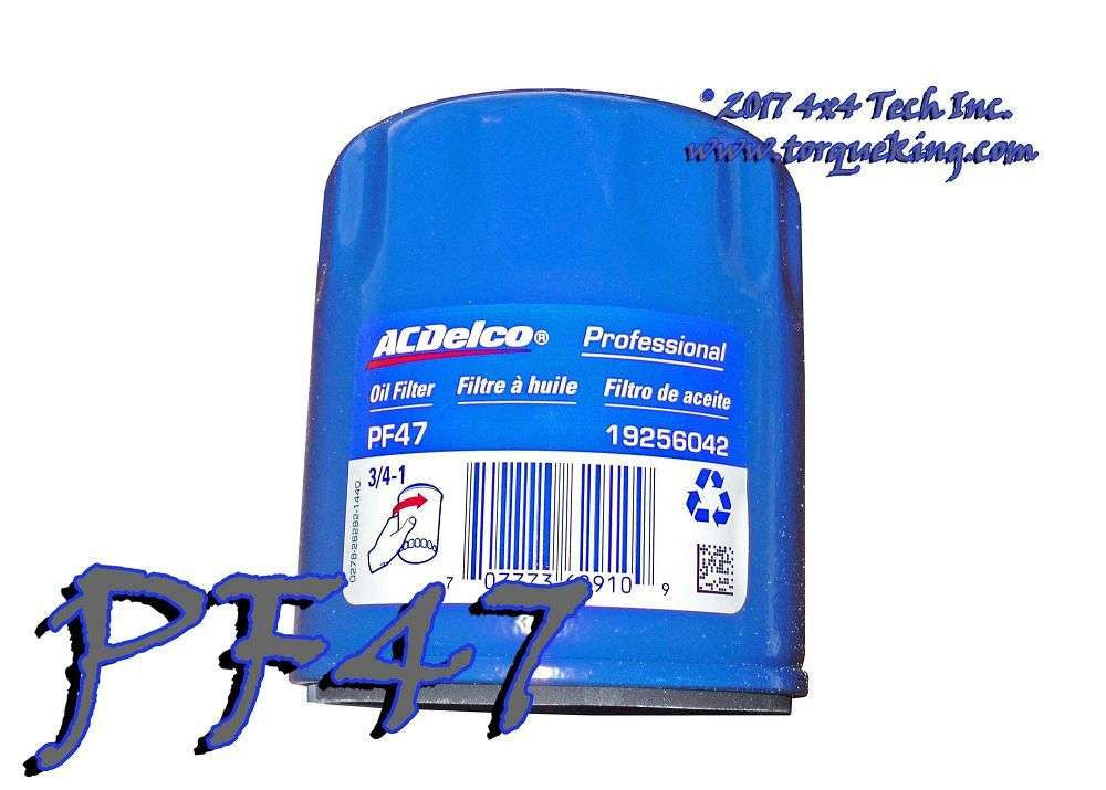 PF47E AC DELCO OIL FILTER Torque King 4x4