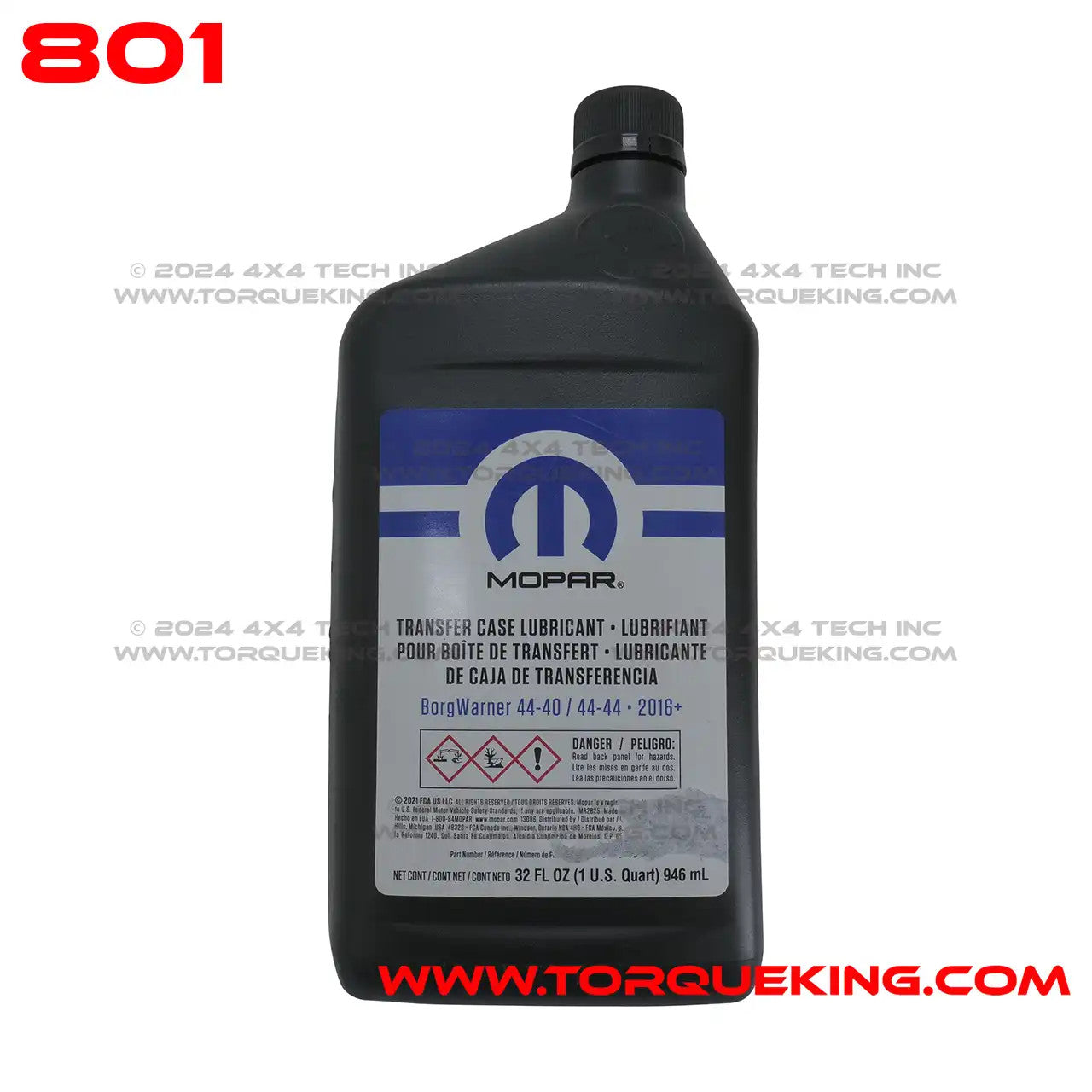Mopar 68049954AA Transfer Case Fluid for 4440 and 2016-up 4444 Torque King 4x4