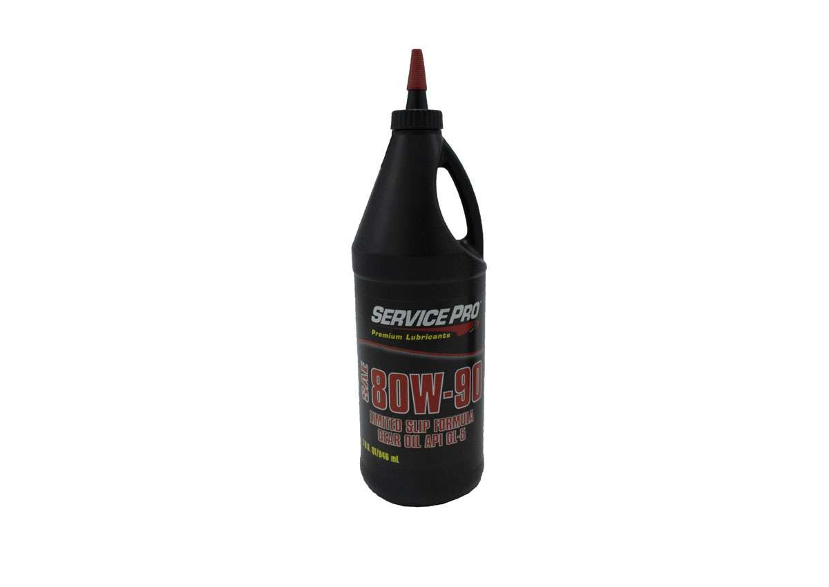 80w90 GL5 Gear Oil by Service Pro for Conventional & Limited Slip Diffs Torque King 4x4