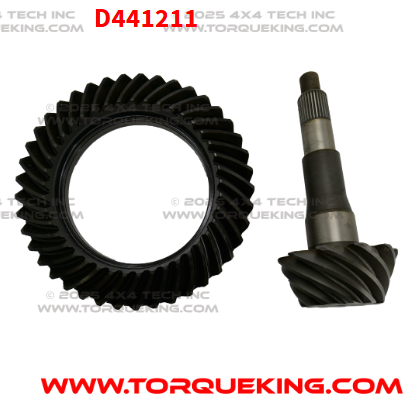 D441211 2011-2022 31 Spline 3.73 Ratio 10.5 Ring and PInion Set Torque King 4x4