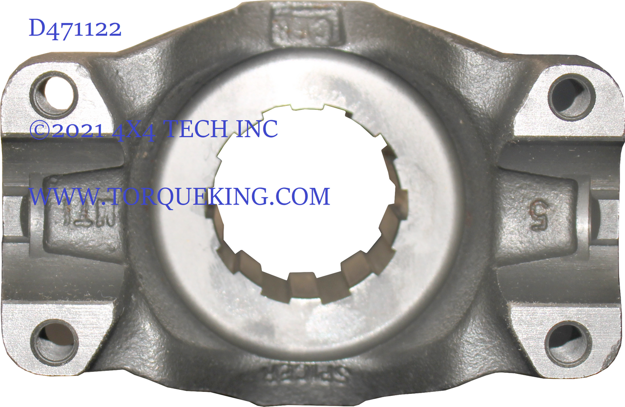 D471122 1350 Series 1-3/8" 10 Spline End Yoke for NP200 & NP201 Torque King 4x4