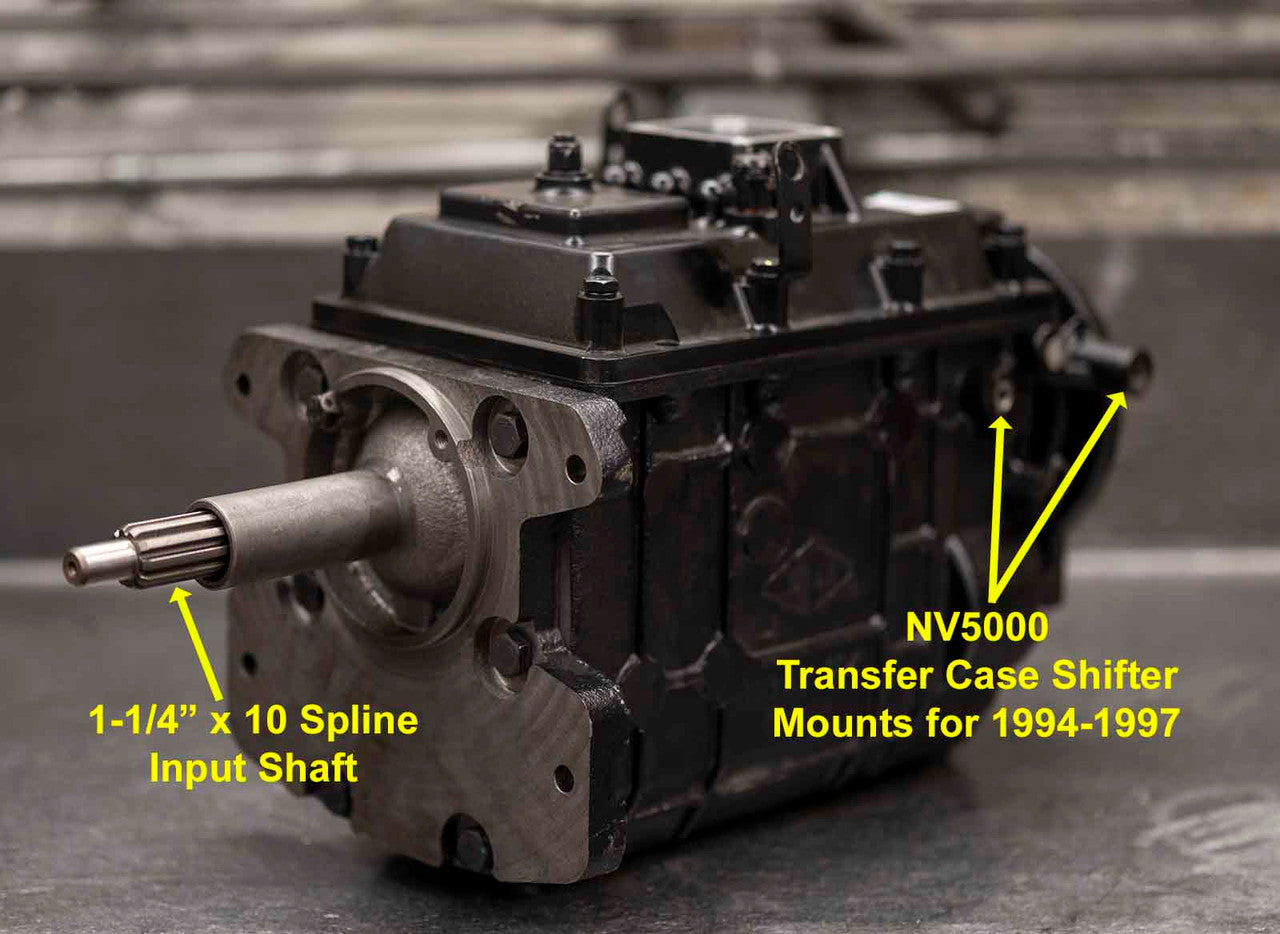 NV5000 Transfer Case Mount and Input Shaft Spline