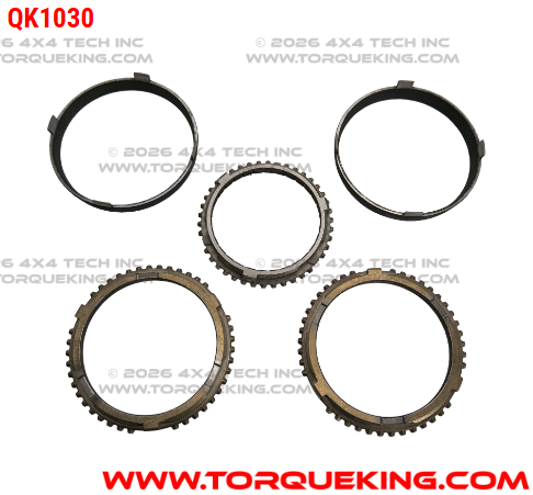 QK1030 5 Piece NV4500 Premium Synchronizer Ring Kit for 1992-1998 GM