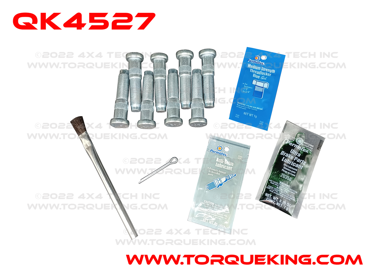 QK4527 4x4 Front Wheel Hub Kit, No ABS Sensor 1994-1999 Ram 2500, 3500 Torque King 4x4