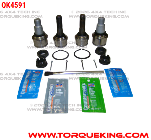 QK4591 Dana OE Non-Greaseable Ball Joint Kit Torque King 4x4