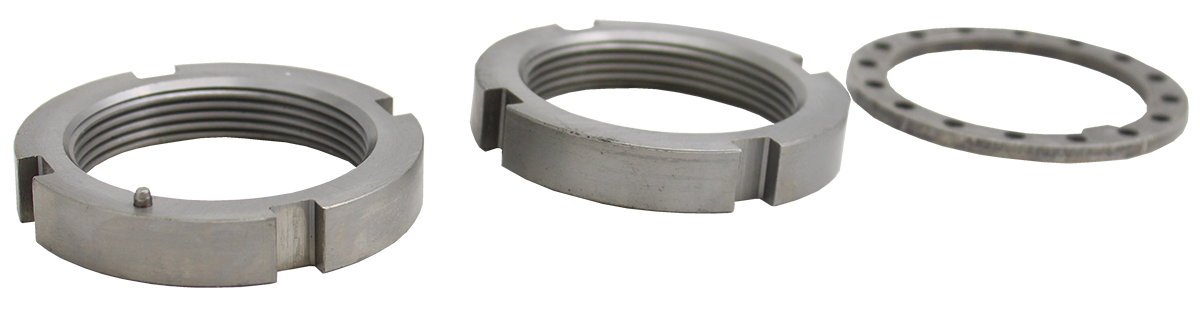 QK4727 Dana 30 & Dana 44 Front Spindle Nut Kit with Round 4-Slot & 1-5/8" Thread Nuts Torque King 4x4