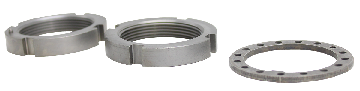 QK4727 Dana 30 & Dana 44 Front Spindle Nut Kit with Round 4-Slot & 1-5/8" Thread Nuts Torque King 4x4