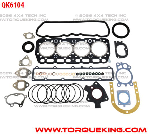 QK6104 Roxor 2.5L Master Seal and Gasket Kit Torque King 4x4