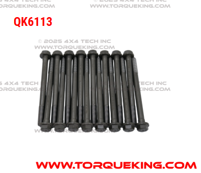 QK6113 Roxor Head Bolt Set Torque King 4x4