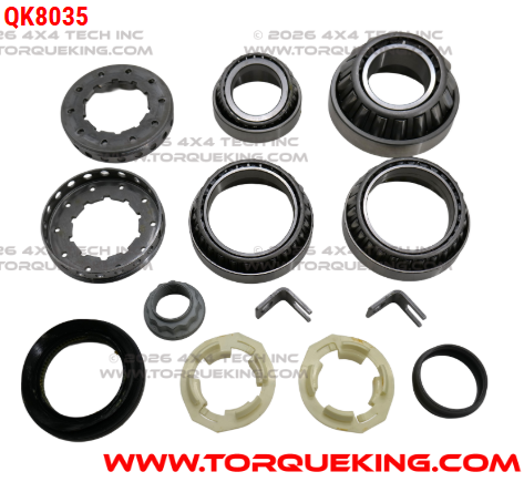 QK8035 2019-up AAM 12 GM Rear Diff, Pinion Brg, and Seal Kit Torque King 4x4