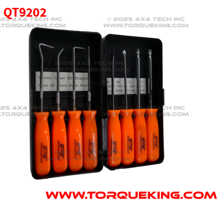QT9202 8 Piece Specialty Pick and Driver Set Torque King 4x4