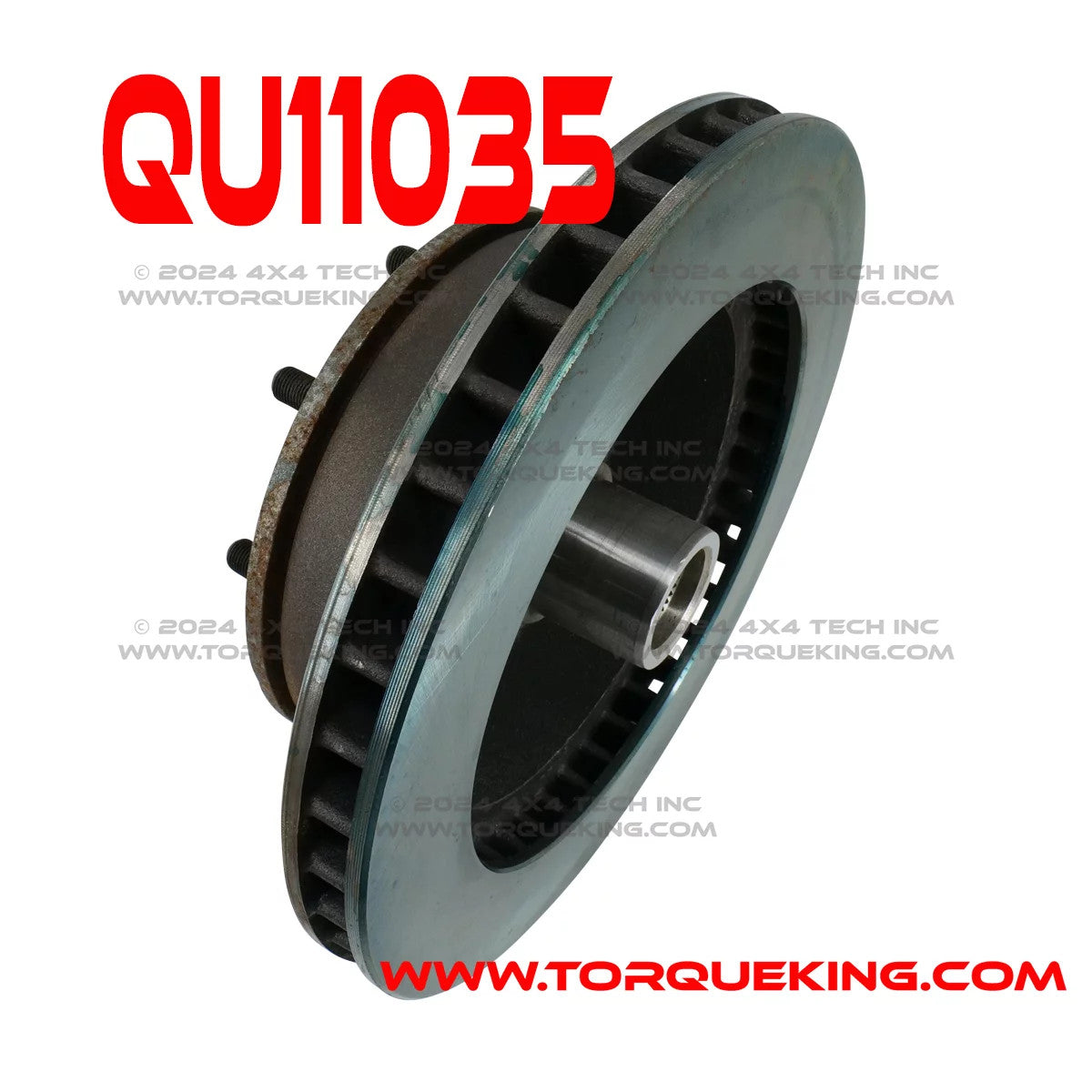 QU11035 Dodge W200, W250 Front 8 Bolt Hub and Rotor Assembly Torque King 4x4
