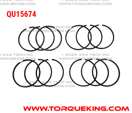 QU15674 Roxor Piston Ring Set